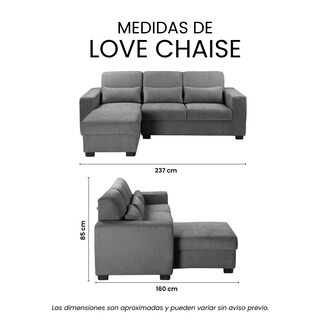 Foto 8 | Foto 8 | Love Chaise Trinity Eros Color Gris Oscuro Izquierdo