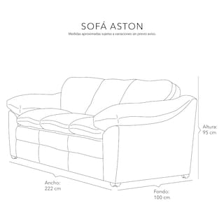Foto 7 | Foto 7 | Sofá Dicasa Aston Color Chocolate 3 Plazas