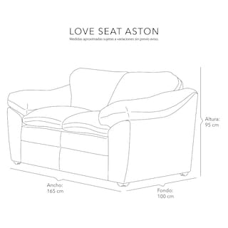 Foto 7 | Foto 7 | Sala Dicasa Aston Color Chocolate 3 Piezas Sofá, Love y Sillón