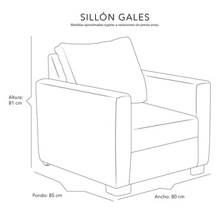 Foto 7 | Foto 7 | Sillón Dicasa Gales Color Gris Carbón 1 Plaza