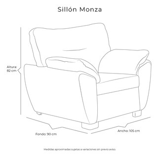 Foto 8 | Foto 8 | Sillón Dicasa Monza Gris Full 1 Plaza