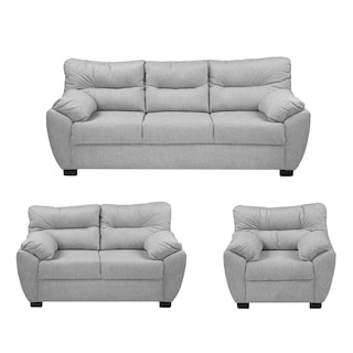 Foto 1 | Foto 1 | Sala Dicasa Monza Plata Full 3 Piezas Sofá Love y Sillón