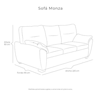 Foto 7 | Foto 8 | Sala Dicasa Monza Gris Tormenta 3 Piezas Sofá Love y Sillón