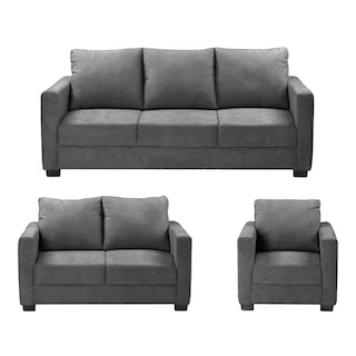 Foto 1 | Foto 1 | Sala Dicasa Gales Color Gris Shadow 3 Piezas Sofá, Love y Sillón