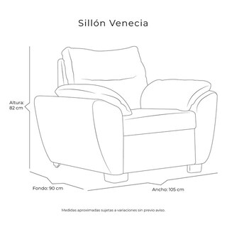 Foto 8 | Foto 8 | Sillón Dicasa Venecia Color Azúl Marino 1 Plaza