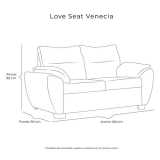 Foto 8 | Foto 8 | Love Seat Dicasa Venecia Color Gris Nickel 2 Plazas