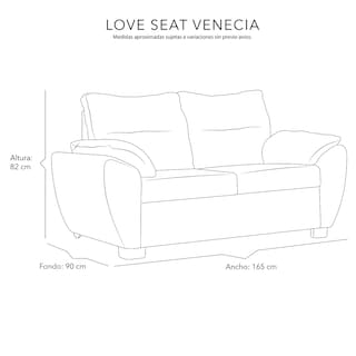 Foto 8 | Foto 8 | Love Seat Dicasa Venecia Color Gris Nickel 2 Plazas