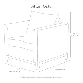 Foto 8 | Foto 8 | Sillón Dicasa Oslo Color Beige 1 Plaza