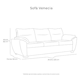 Foto 8 | Foto 8 | Sala Dicasa Venecia Color Gris Nickel 3 Piezas Sofá Love y Sillón