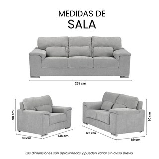 Foto 7 | Foto 7 | Sala Trinity Kaizen Color Gris Plata