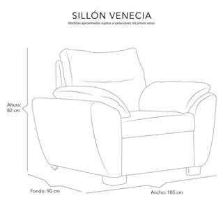 Foto 6 | Foto 6 | Sala Dicasa Venecia Color Azul Marino 3 Piezas Sofá, Love y Sillón