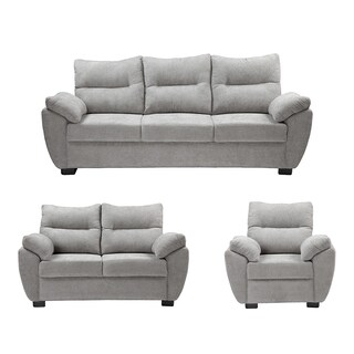 Foto 1 | Foto 1 | Sala Dicasa Venecia Color Gris Nickel 3 Piezas Sofá, Love y Sillón