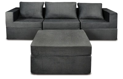 Foto 2 | Foto 2 | Sala California Smooth Modular 4 Piezas Sin Patas Charcoal