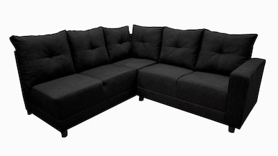 Foto 7 | Foto 7 | Sala Esquinera En U El Bazar Store Hera Negro 160x275x215 Cm 4 Salas En 1 Tela Lino Nacional Modular