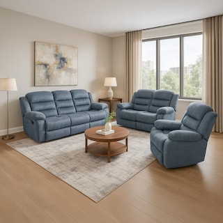 Foto 1 | Foto 1 | Sala Modular De 3 Plazas Reclinable Gris 3-2-1 Con 6 Plazas Tela Velvet Sephir Bossa
