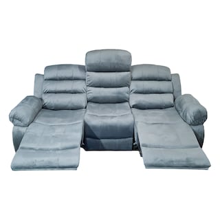 Foto 2 | Foto 2 | Sala Modular De 3 Plazas Reclinable Gris 3-2-1 Con 6 Plazas Tela Velvet Sephir Bossa