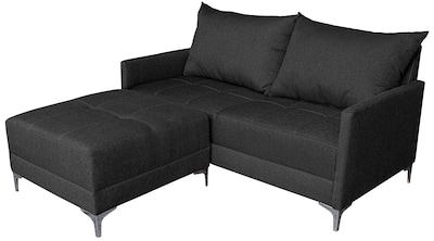 Foto 2 | Foto 2 | Sala Esquinera Modular El Bazar Store Montana Gris Oxford 170x155 Cm Tela Lino Nacional Love Seat Y Taburete