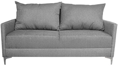 Foto 6 | Foto 6 | Sala Esquinera Modular El Bazar Store Montana Gris Plata 170x155 Cm  Tela Lino Nacional  Love Seat Y Taburete