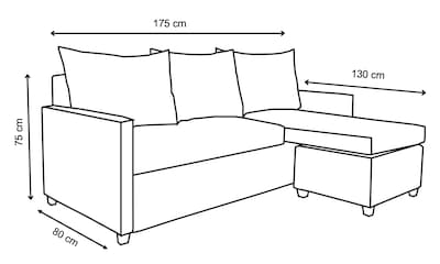 Foto 6 | Foto 6 | Sala Esquinera Modular El Bazar Store Vancouver Chocolate 175x130 Cm Sofa Lado Derecho Ó Izquierdo Económica  Tela Lino