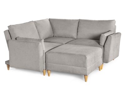 Foto 5 | Foto 5 | Sala De 4 Modúlos Makora Everyn Con Memory Foam Color Gris Claro Chenille Respaldo Reclinable De 3 Posiciones