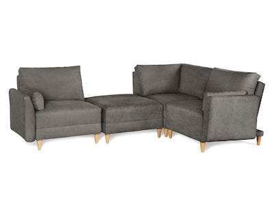 Foto 4 | Foto 4 | Sala De 4 Módulos Makora Everyn Con Memory Foam Color Oxford Chenille Respaldo Reclinable De 3 Posiciones