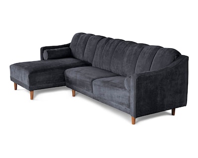 Foto 4 | Foto 4 | Sala Modular Sofá Cama Reversible de Velvet Gris Oxford Modelo Scotch