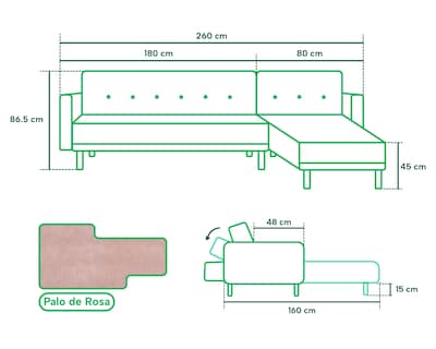 Foto 7 | Foto 7 | Sala Modular Makora Aventus Palo de Rosa