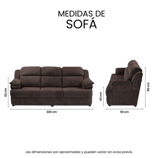 Foto 7 | Foto 7 | Sofá Trinity Kendra Color Chocolate 3 Plazas
