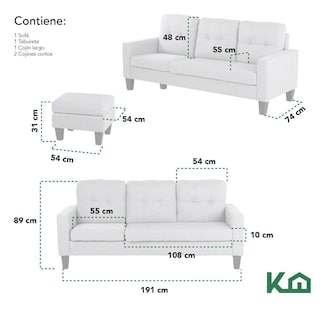 Foto 6 | Foto 6 | Sofá Sala Esquinera Izquierda Sillón Reversible Madera