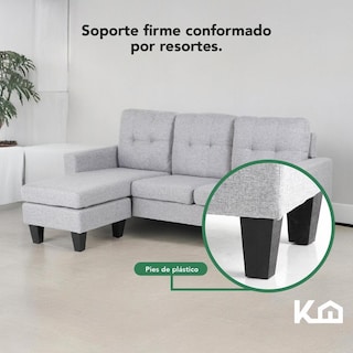Foto 7 | Foto 7 | Sofá Sala Esquinera Izquierda Sillón Reversible Madera