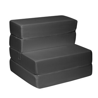 Foto 1 | Foto 1 | Sofá Cama Portátil Onof Sci Plegable 2 en 1 Individual Gris Grafito