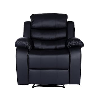 Foto 2 | Foto 2 | Sillón Reposet Midtown Concept color Negro Reclinable Individual Tapizado en Simil Cuero