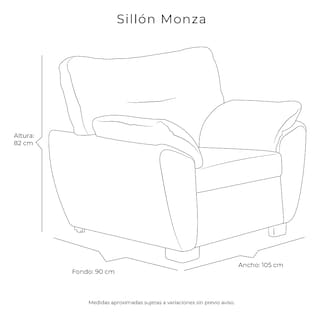 Foto 7 | Foto 7 | Sillón Dicasa Monza Color Azul Oscuro 1 Plaza