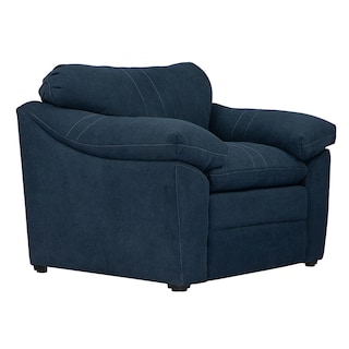Foto 6 | Foto 6 | Sillón Dicasa Aston Color Azul Oscuro 1 Plaza