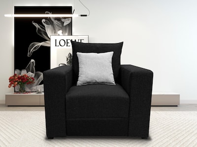 Foto 2 | Foto 2 | Sillón El Bazar Store Miami Lino Negro 1 Plaza Modular