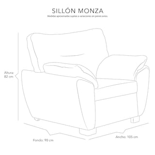 Foto 5 | Foto 5 | Sillón Dicasa Monza Color Crema 1 Plaza