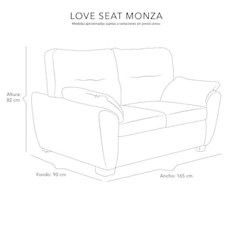 Foto 6 | Foto 6 | Love Seat Dicasa Monza Color Crema 2 Plazas