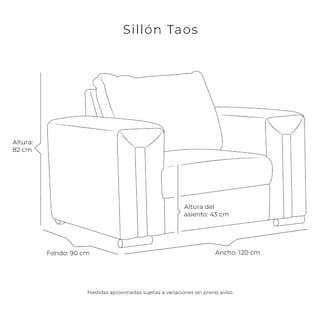 Foto 5 | Foto 5 | Sillón Dicasa Taos Color Crema 1 Plaza
