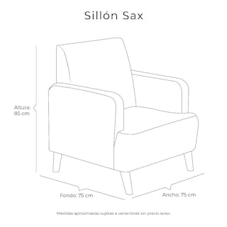 Foto 8 | Foto 8 | Sillon Dicasa Sax Color Negro
