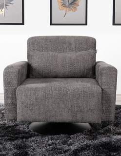 Foto 5 | Foto 5 | Sillón M & E Muebles John Gris Oxford Giratorio