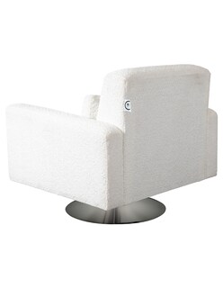 Foto 4 | Foto 4 | Sillón M & E Muebles John Blanco Giratorio
