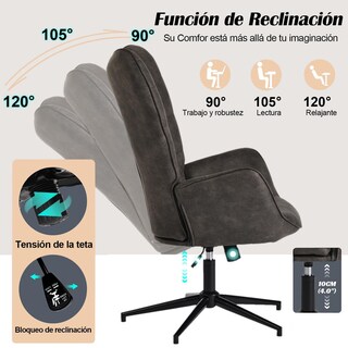 Foto 3 | Foto 3 | Sillón Individual Con Brazo Sillón Ejecutiva Ergonómica Gomyhome