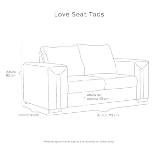 Foto 7 | Foto 7 | Love Seat Dicasa Color Gris Noche 2 Plazas