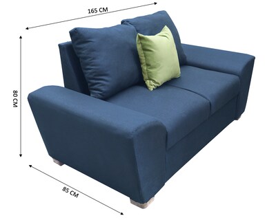 Foto 4 | Foto 4 | Love Seat El Bazar Store Islandia Lino Azul Marino 2 Plazas, Modular, Moderno, Sala