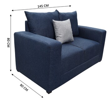 Foto 4 | Foto 4 | Love Seat El Bazar Store Miami Lino Azul Marino 2 Plazas, Modular, Moderno, Sala