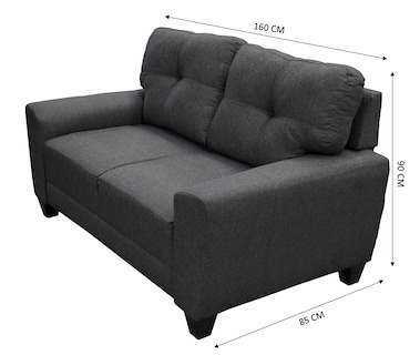 Foto 5 | Foto 5 | Love Seat El Bazar Store Sidney Lino Gris Oxford 2 Plazas, Modular, Moderno, Sala, Sofa