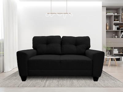 Foto 2 | Foto 2 | Love Seat El Bazar Store Sidney Lino Negro 2 Plazas, Modular, Moderno, Sala, Sofa