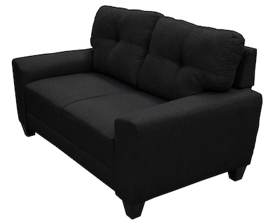 Foto 3 | Foto 3 | Love Seat El Bazar Store Sidney Lino Negro 2 Plazas, Modular, Moderno, Sala, Sofa