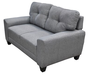 Foto 3 | Foto 3 | Love Seat El Bazar Store Sidney Lino Gris Plata 2 Plazas, Modular, Moderno, Sala, Sofa