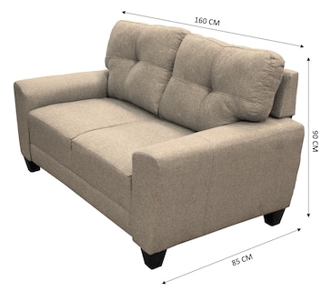 Foto 5 | Foto 5 | Love Seat El Bazar Store Sidney Lino Beige 2 Plazas, Modular, Moderno, Sala, Sofa